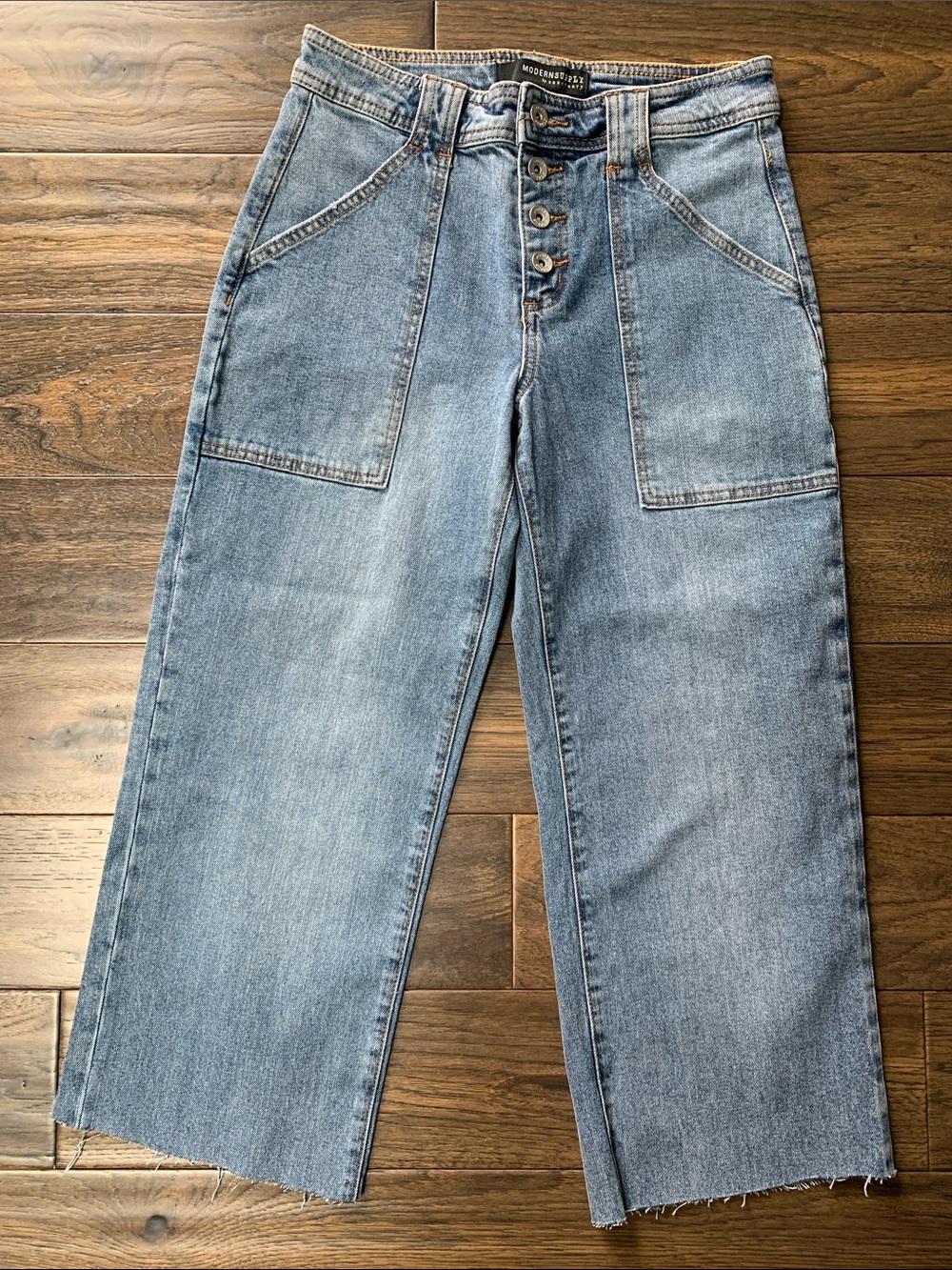 Elegant ModernSupply Women’s High-Rise Wide Leg Denim Jeans.Pre-owned.Size:28x23